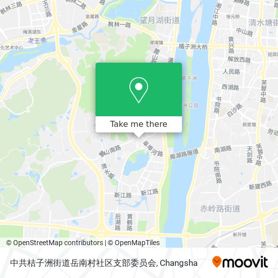 中共桔子洲街道岳南村社区支部委员会 map