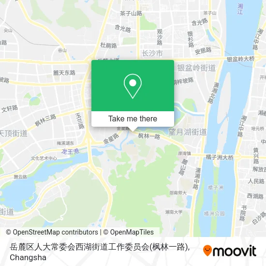 岳麓区人大常委会西湖街道工作委员会(枫林一路) map