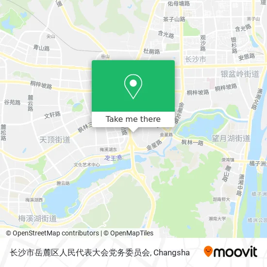 长沙市岳麓区人民代表大会党务委员会 map