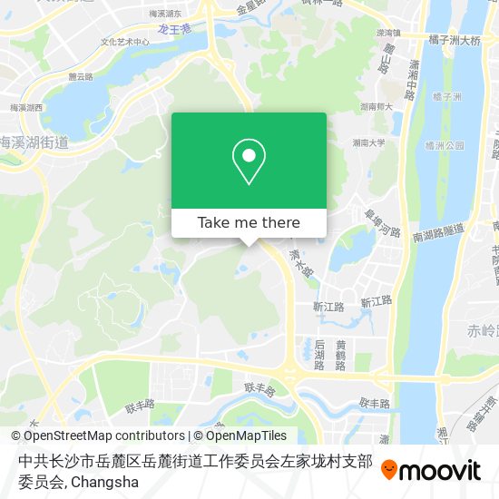 中共长沙市岳麓区岳麓街道工作委员会左家垅村支部委员会 map