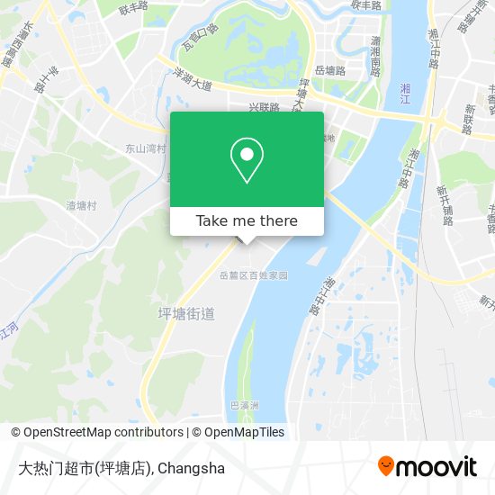 大热门超市(坪塘店) map