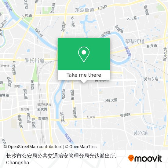 长沙市公安局公共交通治安管理分局光达派出所 map