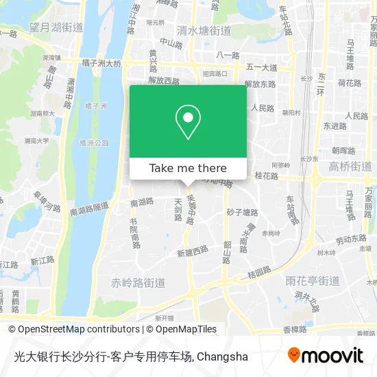 光大银行长沙分行-客户专用停车场 map