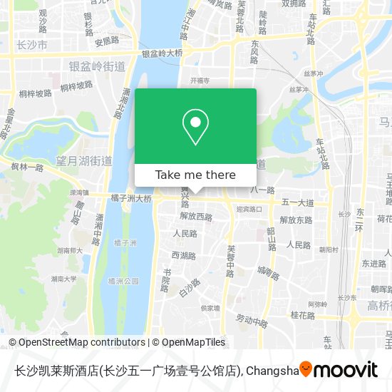 长沙凯莱斯酒店(长沙五一广场壹号公馆店) map