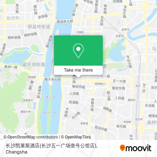 长沙凯莱斯酒店(长沙五一广场壹号公馆店) map
