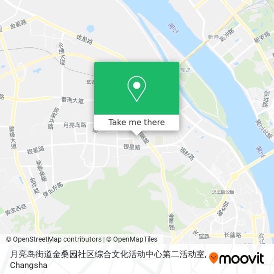 月亮岛街道金桑园社区综合文化活动中心第二活动室 map