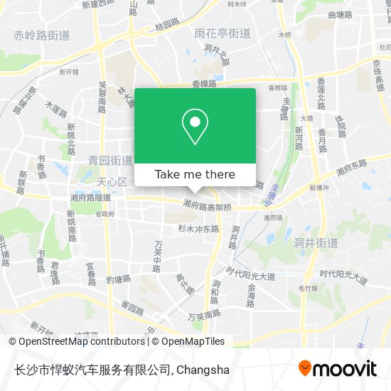 长沙市悍蚁汽车服务有限公司 map