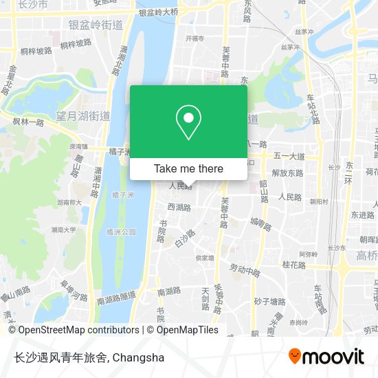 长沙遇风青年旅舍 map