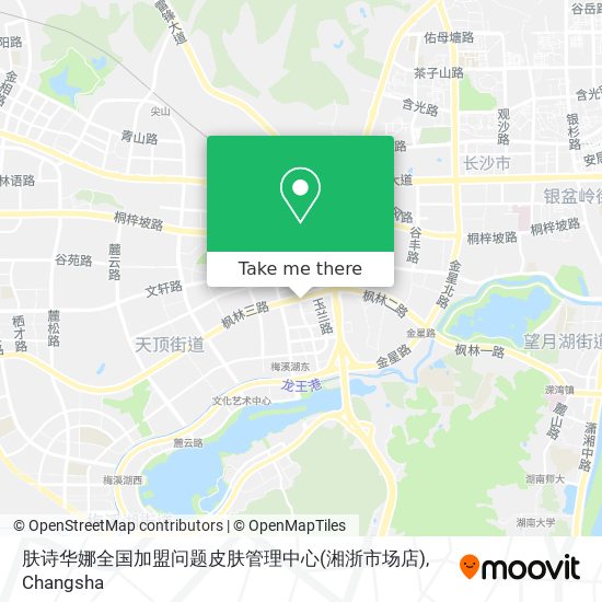 肤诗华娜全国加盟问题皮肤管理中心(湘浙市场店) map