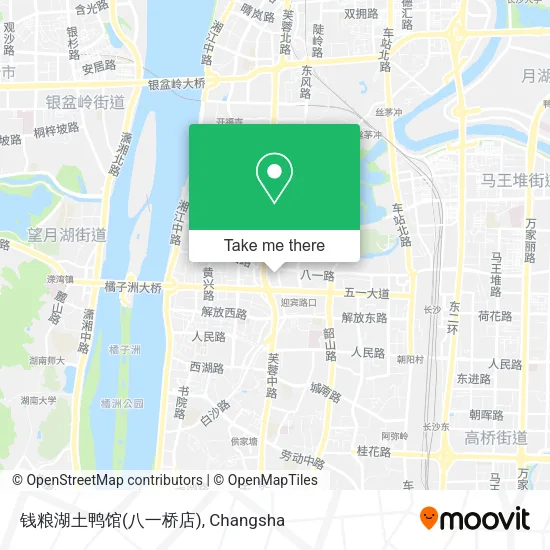 钱粮湖土鸭馆(八一桥店) map