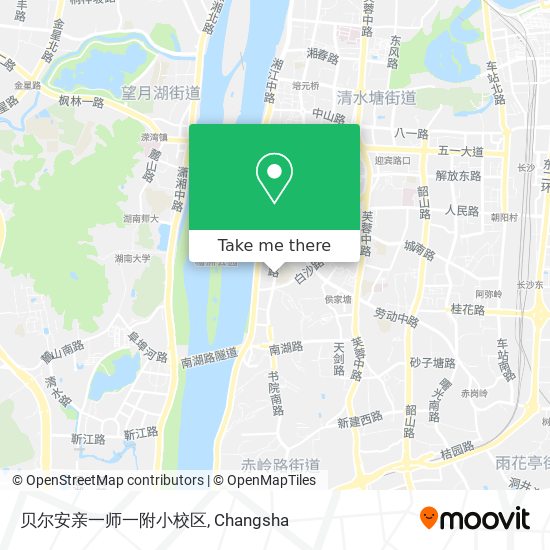 贝尔安亲一师一附小校区 map