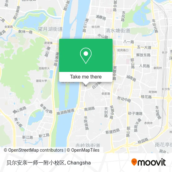 贝尔安亲一师一附小校区 map