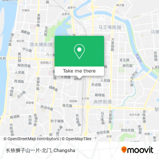 长铁狮子山一片-北门 map