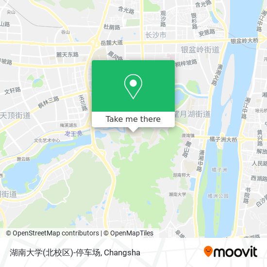湖南大学(北校区)-停车场 map
