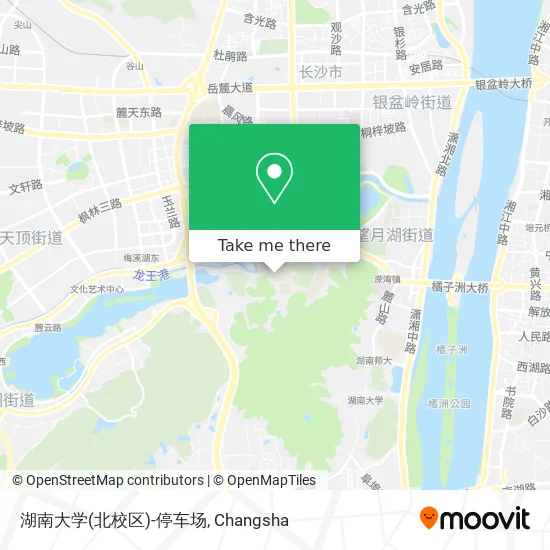湖南大学(北校区)-停车场 map