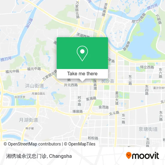 湘绣城余汉忠门诊 map