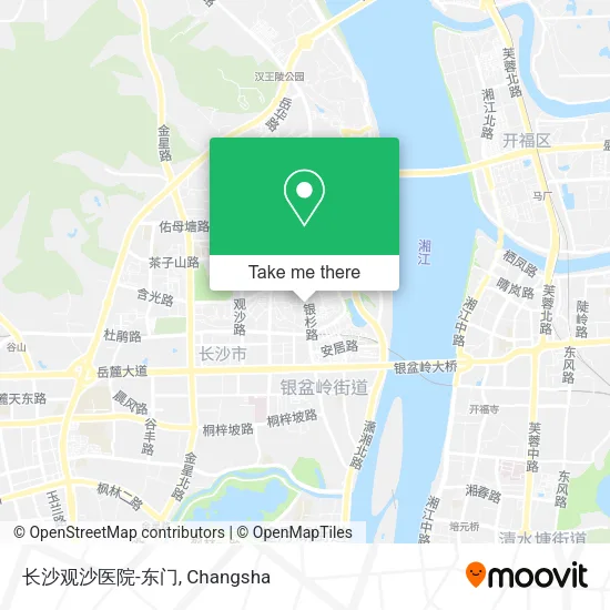 长沙观沙医院-东门 map