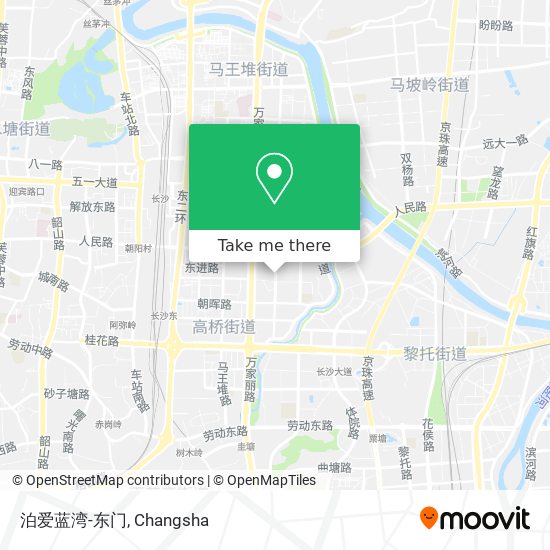 泊爱蓝湾-东门 map