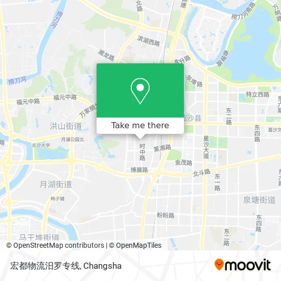 宏都物流汨罗专线 map