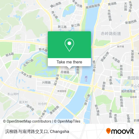 滨柳路与庙湾路交叉口 map