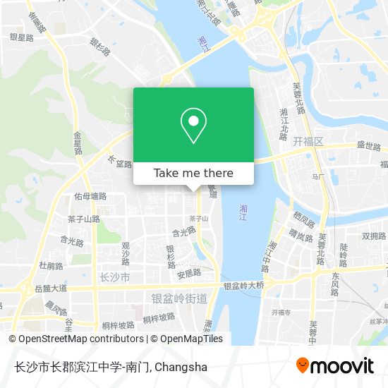 长沙市长郡滨江中学-南门 map