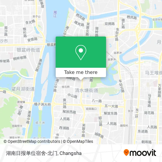 湖南日报单位宿舍-北门 map