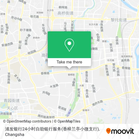 浦发银行24小时自助银行服务(香樟兰亭小微支行) map