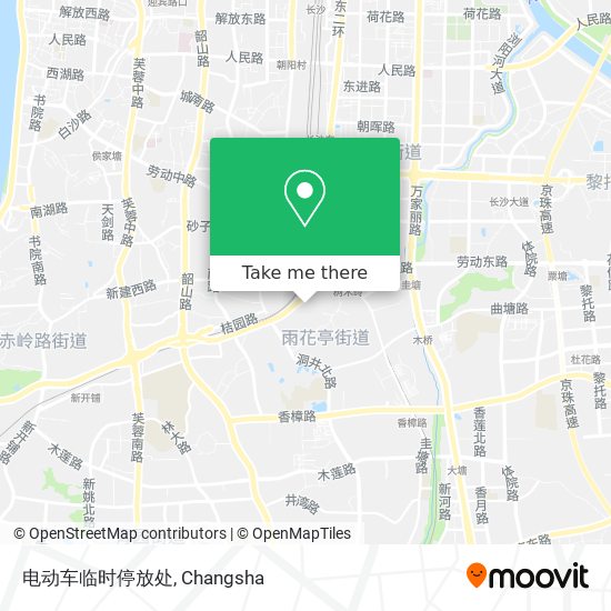 电动车临时停放处 map