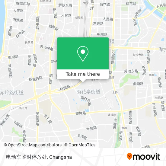 电动车临时停放处 map