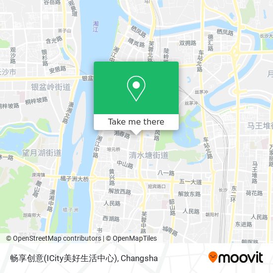 畅享创意(ICity美好生活中心) map