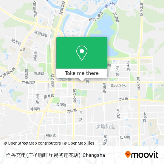 怪兽充电(广圣咖啡厅易初莲花店) map