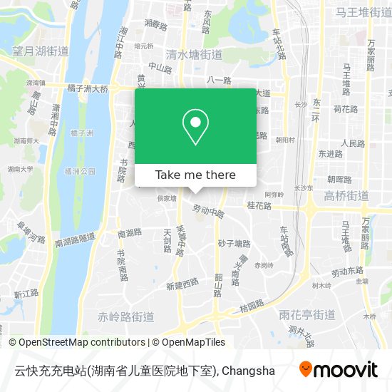 云快充充电站(湖南省儿童医院地下室) map