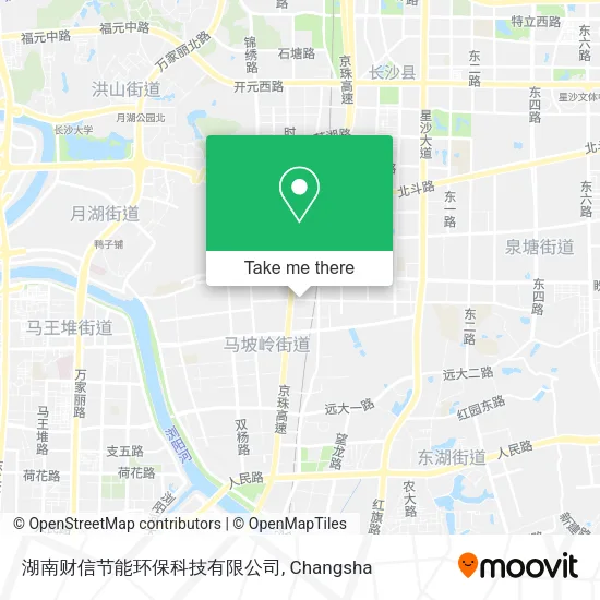 湖南财信节能环保科技有限公司 map