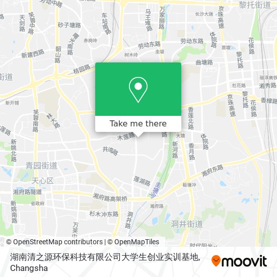 湖南清之源环保科技有限公司大学生创业实训基地 map