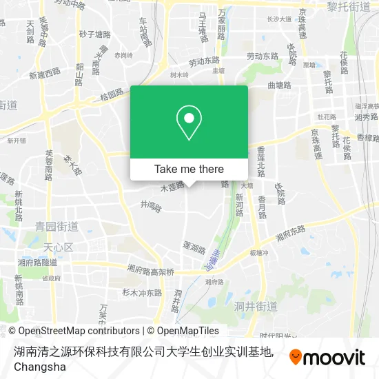 湖南清之源环保科技有限公司大学生创业实训基地 map