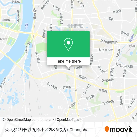菜鸟驿站(长沙九峰小区2区6栋店) map