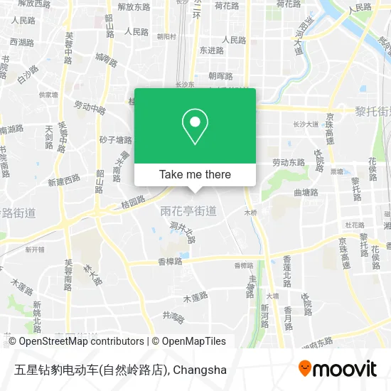 五星钻豹电动车(自然岭路店) map