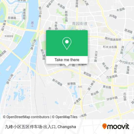 九峰小区五区停车场-出入口 map