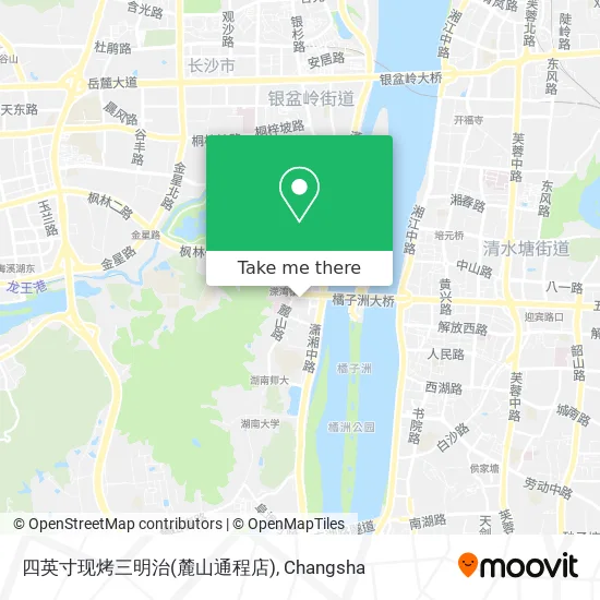 四英寸现烤三明治(麓山通程店) map