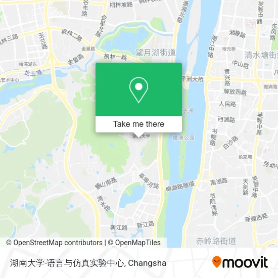 湖南大学-语言与仿真实验中心 map