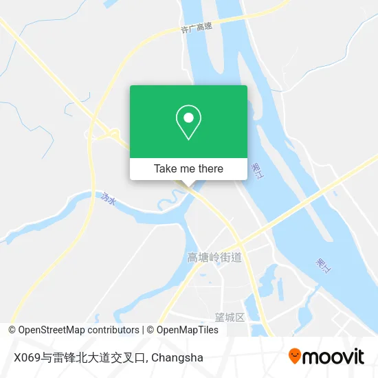 X069与雷锋北大道交叉口 map