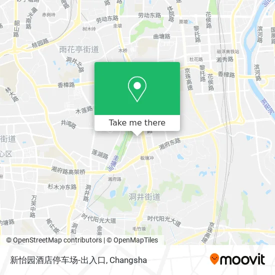 新怡园酒店停车场-出入口 map