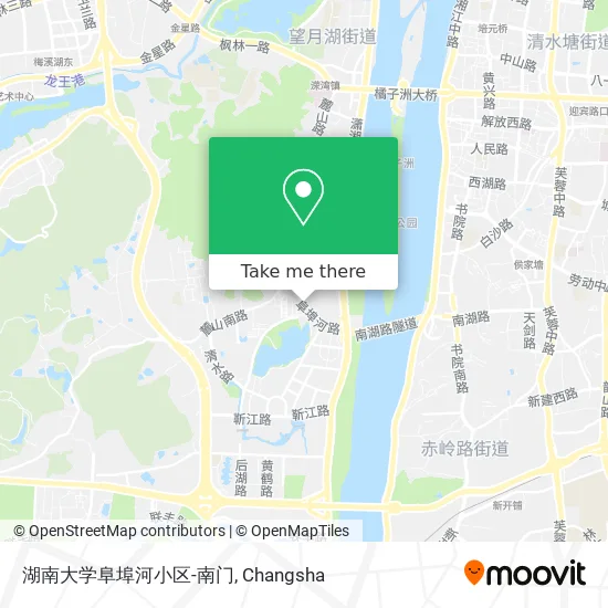 湖南大学阜埠河小区-南门 map