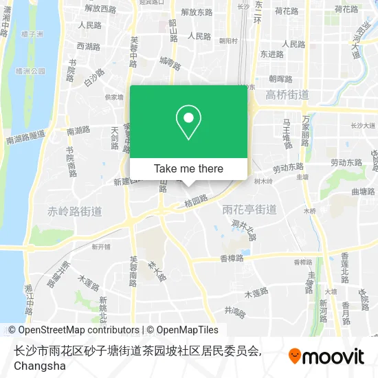 长沙市雨花区砂子塘街道茶园坡社区居民委员会 map