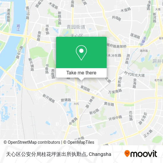 天心区公安分局桂花坪派出所执勤点 map