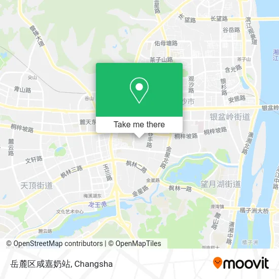 岳麓区咸嘉奶站 map