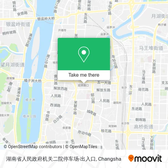 湖南省人民政府机关二院停车场-出入口 map