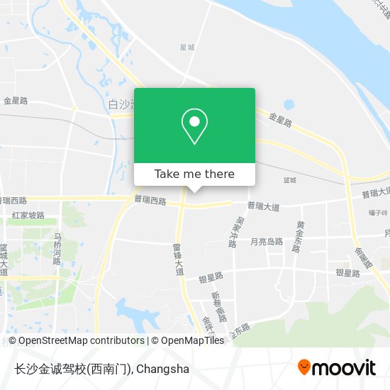 长沙金诚驾校(西南门) map