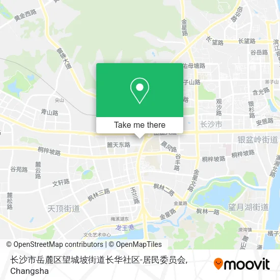 长沙市岳麓区望城坡街道长华社区-居民委员会 map