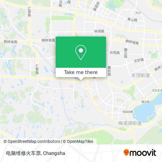 电脑维修火车票 map